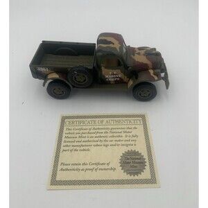 1946 Dodge Power Wagon Classic Armor Pick Up Truck - Military Pullback Vehicle